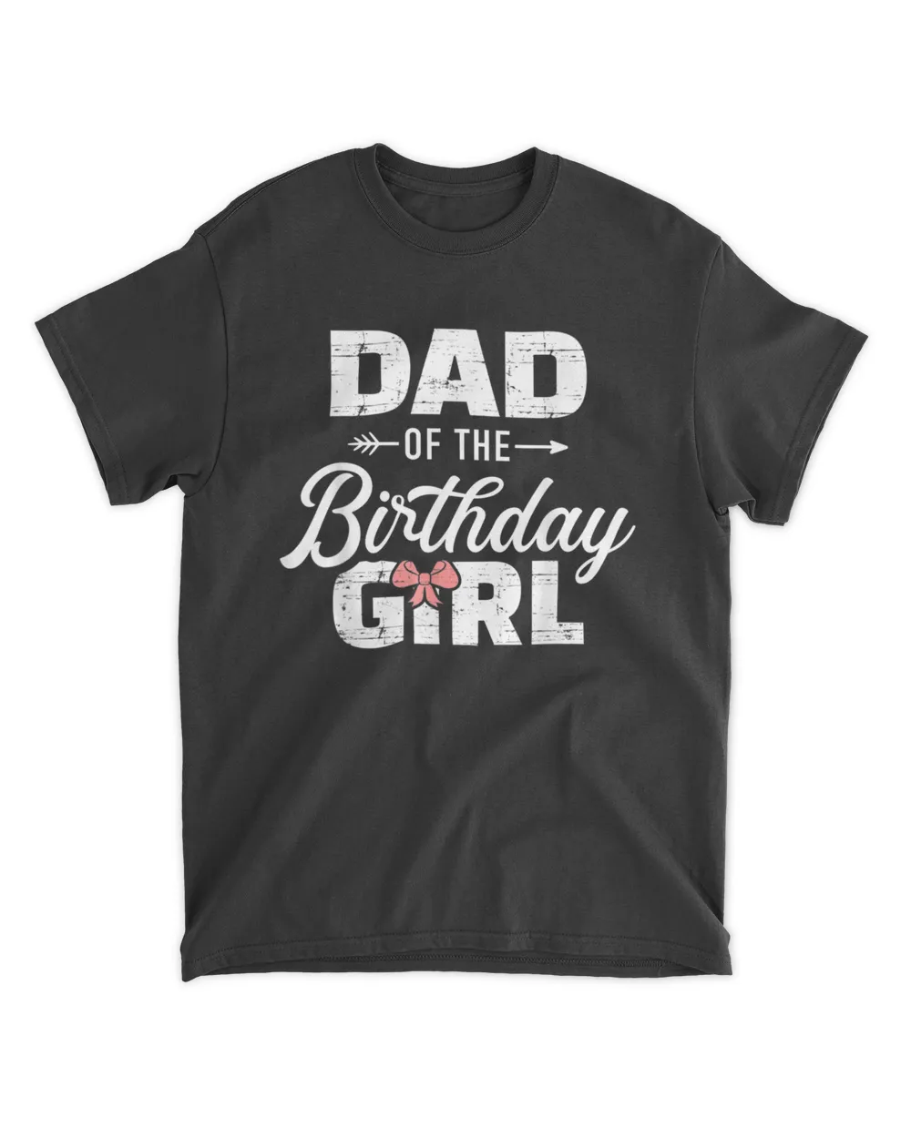 Mens Dad of the birthday daughter girl matching family T-Shirt Unisex Standard T-Shirt black s