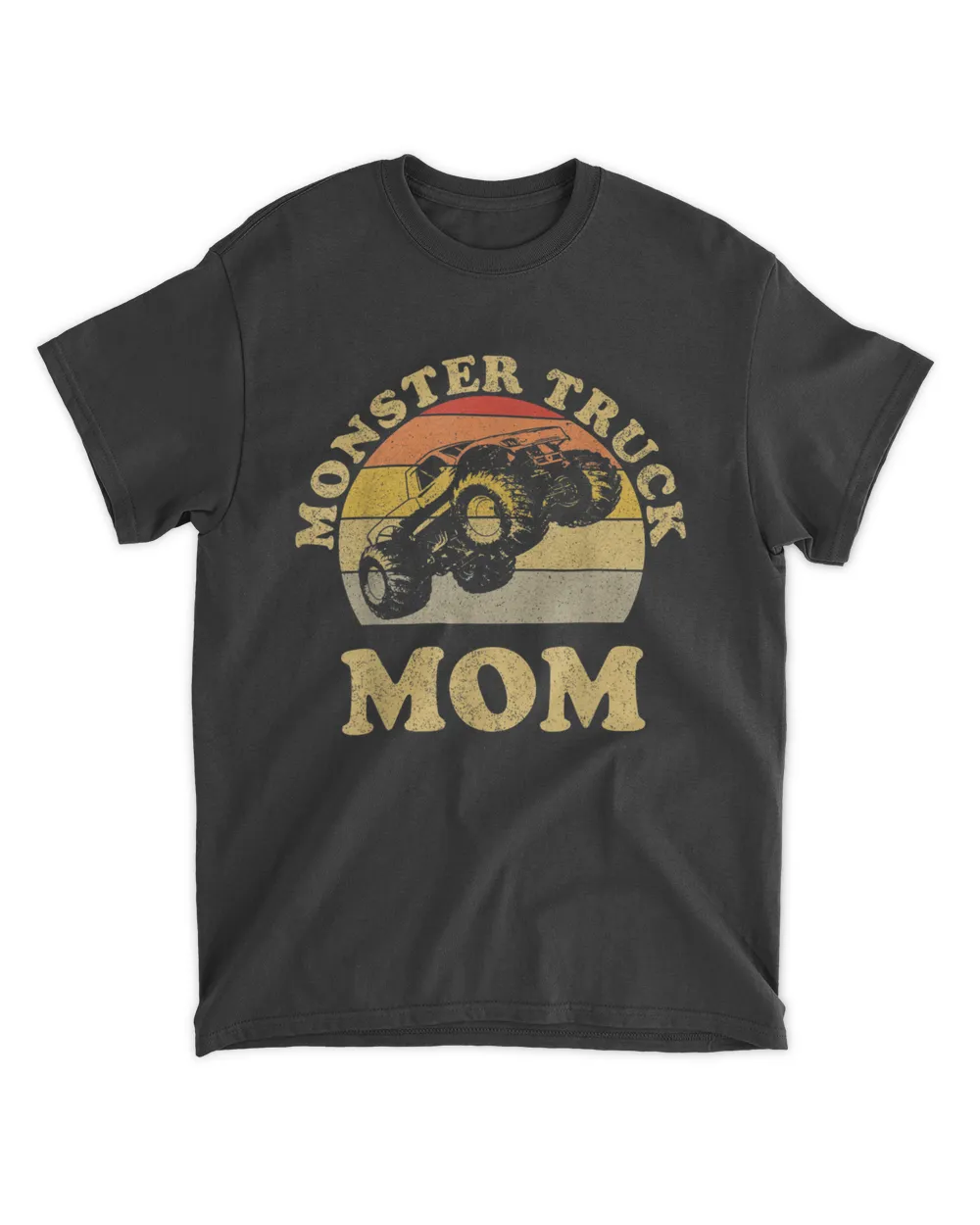 Monster Truck Mom Retro Vintage Monster Truck Shirt T-Shirt Unisex Standard T-Shirt black s
