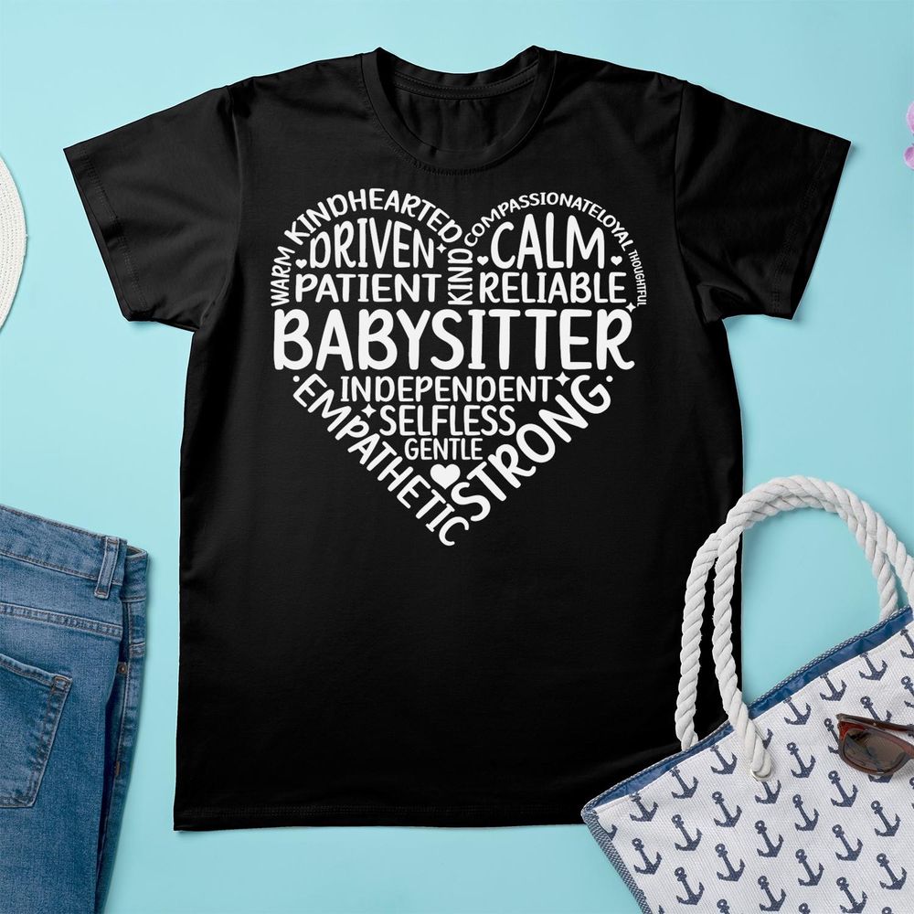 Best Babysitter Appreciation Babysitting Babysitters T-Shirt Unisex Standard T-Shirt black s