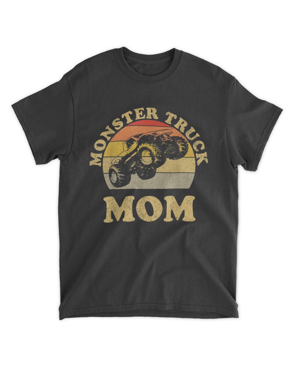 Monster Truck Mom Retro Vintage Monster Truck Shirt T-Shirt Unisex Standard T-Shirt black s