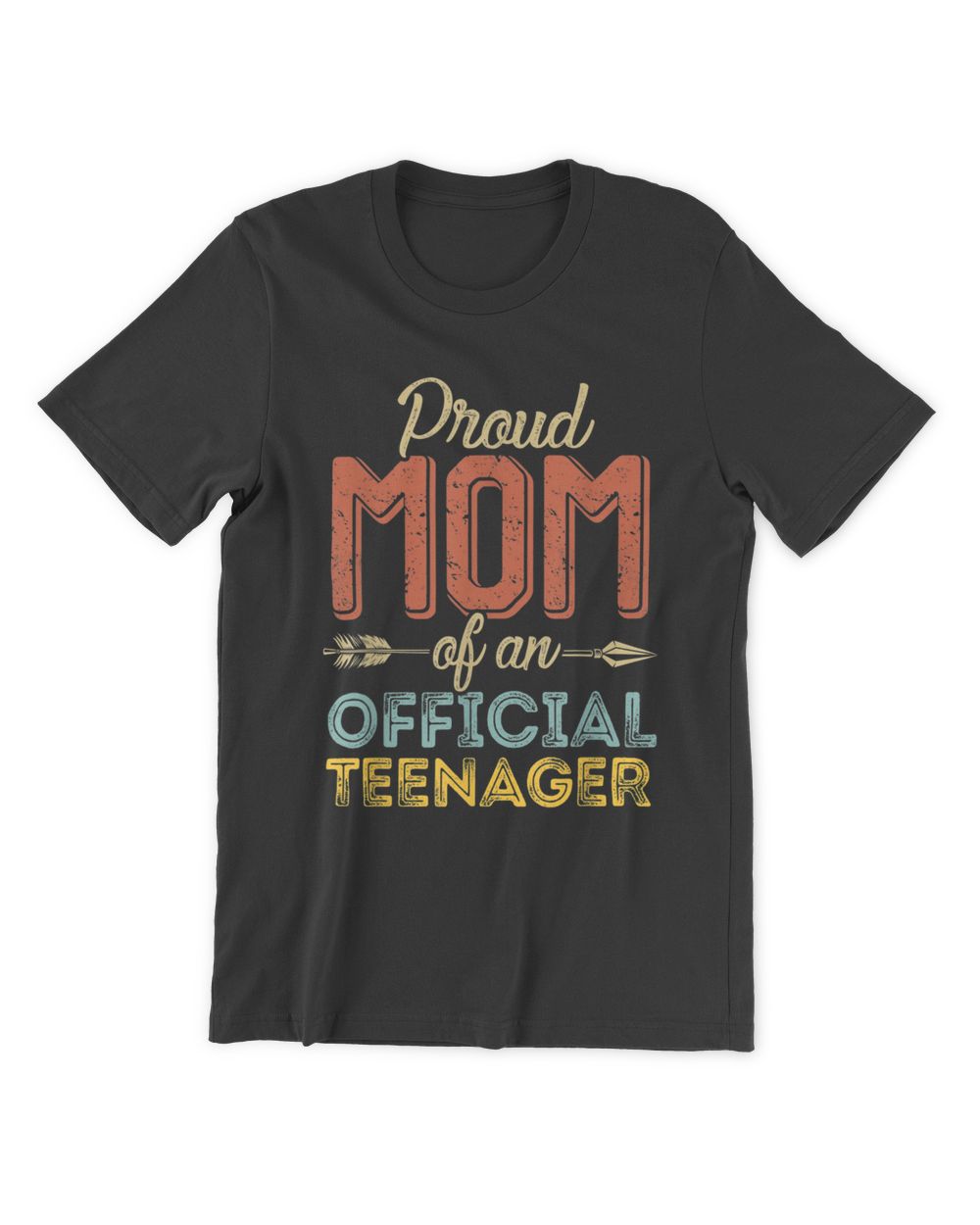 Proud Mom of Official Teenager 13th Birthday 13 Years Old T-Shirt Men's Premium Tshirt black s