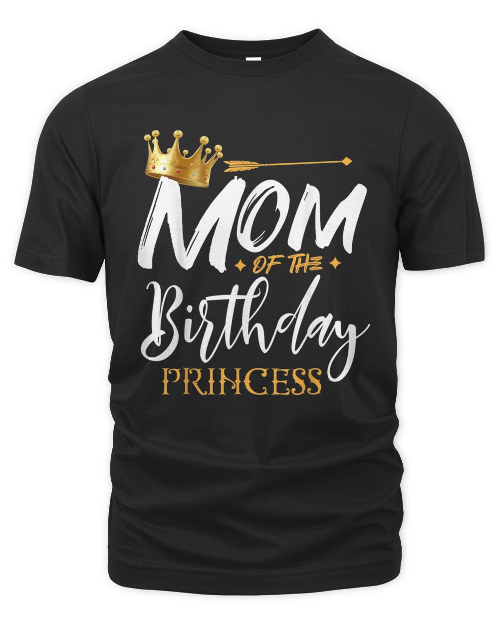 Mom Of The Birthday Princess Funny Mama Mommy Grandma Nana T-Shirt Men's Premium Tshirt black s