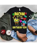 Mademark x SpongeBob SquarePants - SpongeBob Mommy of the Birthday Boy Theme Party T-Shirt Unisex Standard T-Shirt black s