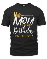 Mom Of The Birthday Princess Funny Mama Mommy Grandma Nana T-Shirt Men's Premium Tshirt black s