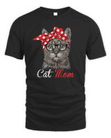 Funny Cat Mom Shirt for Cat Lovers-Mothers Day Gift Unisex Standard T-Shirt black s