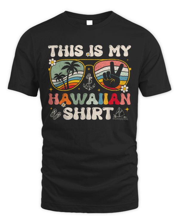 Cute This Is My Hawaiian Tropical Luau Costume Party Hawaii T Shirts